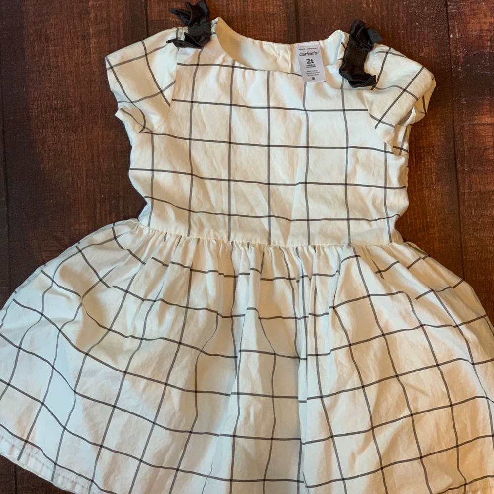 Carters 2T windowpane dress